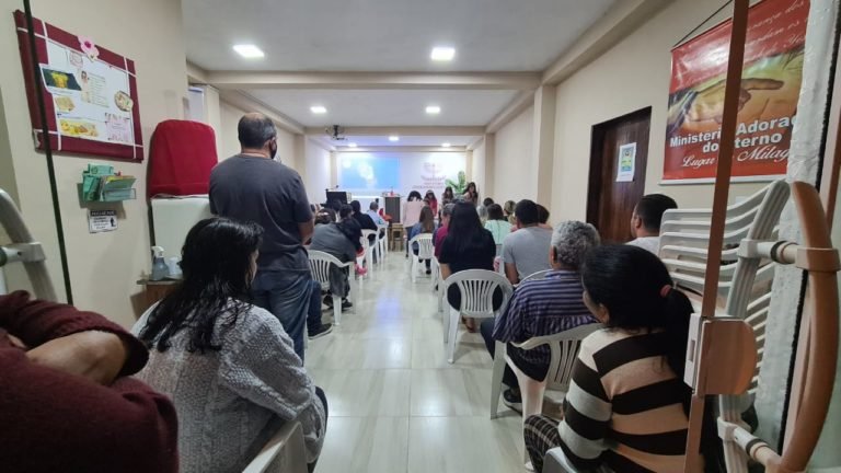 Culto na congregação de Itajaí